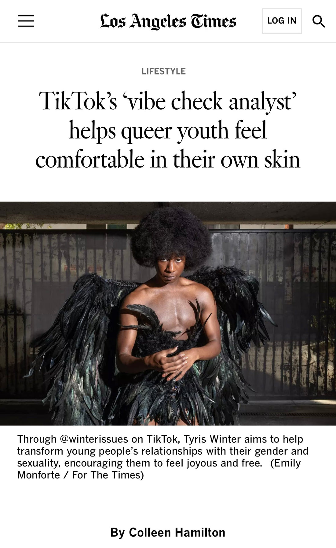 Los Angeles Times - Tyris Winter